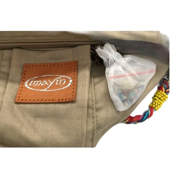 NEW Anthropologie Imayin Handmade Seed Beads Beaded Convertible Crossbody Bag Cl - Picture 7 of 7